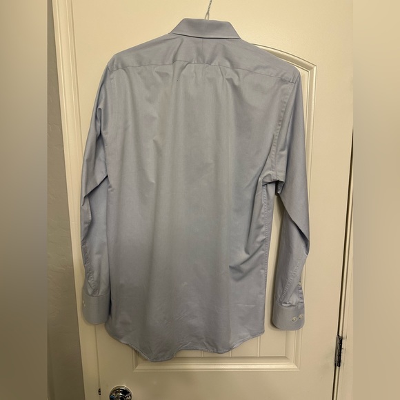 SuitSupply Blue Dress Shirt 41-7, 16L Cotton Two Ply - Picture 2 of 3